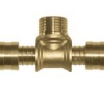 Tê Pex Rosca Central Macho 20 mm x 1/2 Polegada x 20 mm Emmeti