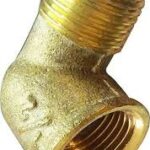Cotovelo Latão Macho/Fêmea 1/2 Polegada