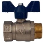 Válvula Esfera Macho/Fêmea Borboleta Azul 3/4 Polegada Perfecta Emmeti