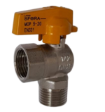 Válvula Esfera Angular para Gás Macho/Fêmea 1/2 Polegada Emmeti