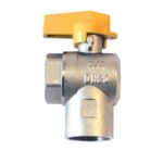 Válvula Esfera Angular para Gás Fêmea/Fêmea 3/4 Polegada Emmeti