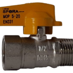 Válvula Esfera Reta para Gás Macho/Fêmea 1/2 Polegada Emmeti