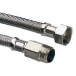 Engate Flexível com Trama em Aço Inox Macho/Fêmea 1/2 Polegada x 40 cm Emmeti