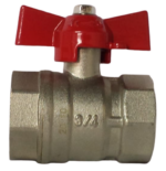 Válvula Esfera Fêmea/Fêmea Borboleta 3/4 Polegada  Emmeti - Imagem 2