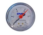 Manômetro Reto 1/4 Polegada x 63 mm 10 Bar Emmeti