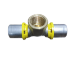 Tê Fêmea para Gás 20 mm X 1/2 Polegada Prensar Emmeti