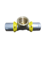 Tê Fêmea para Gás 20 mm X 1/2 Polegada Prensar Emmeti
