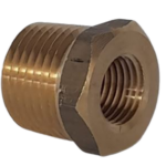 Bucha de Redução 1/2 Polegada NPT Macho X 1/8 Polegada NPT Fêmea