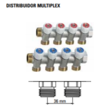 Distribuidor Multiplex 4 Pontos 1 Polegada Emmeti - Imagem 2
