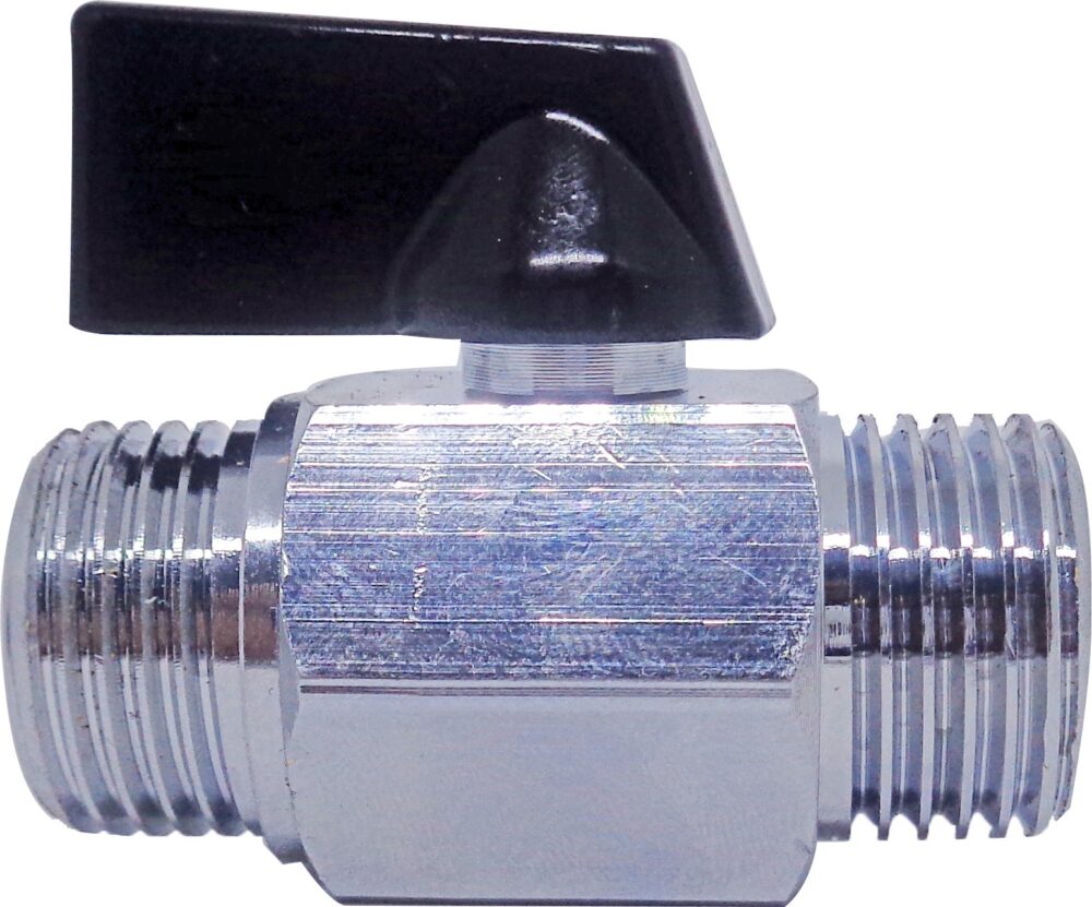 Válvula Esfera Micro Macho/Macho1/2 Polegada Água/Ar Sfera Emmeti - Imagem 2