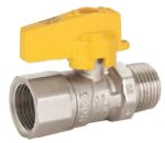 Válvula Esfera Reta para Gás Macho/Fêmea 1/2 Polegada Emmeti - Imagem 2