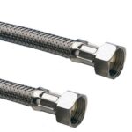 Engate Flexível com Trama em Aço Inox 1/2 Polegada F/F 40 cm Emmeti - Imagem 2