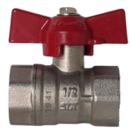 Válvula Esfera Fêmea/Fêmea Borboleta  1/2 Polegada Emmeti