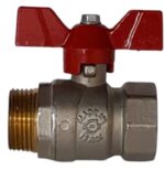 Válvula Esfera Macho/Fêmea Borboleta 3/4 Polegada  Emmeti - Imagem 2