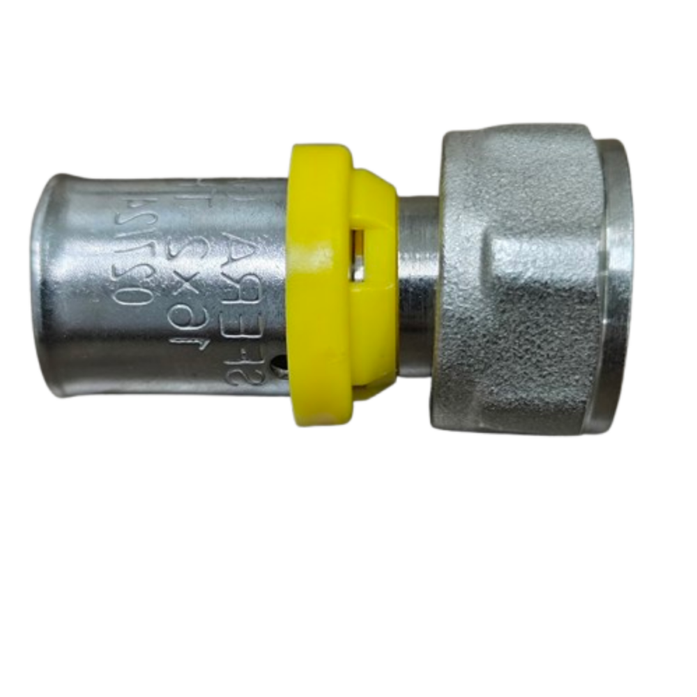 Conector Fêmea Móvel para Gás 16 mm x 1/2 Polegada Prensar Sfera - Imagem 3