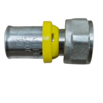 Conector Fêmea Móvel para Gás 16 mm x 1/2 Polegada Prensar Sfera - Imagem 3
