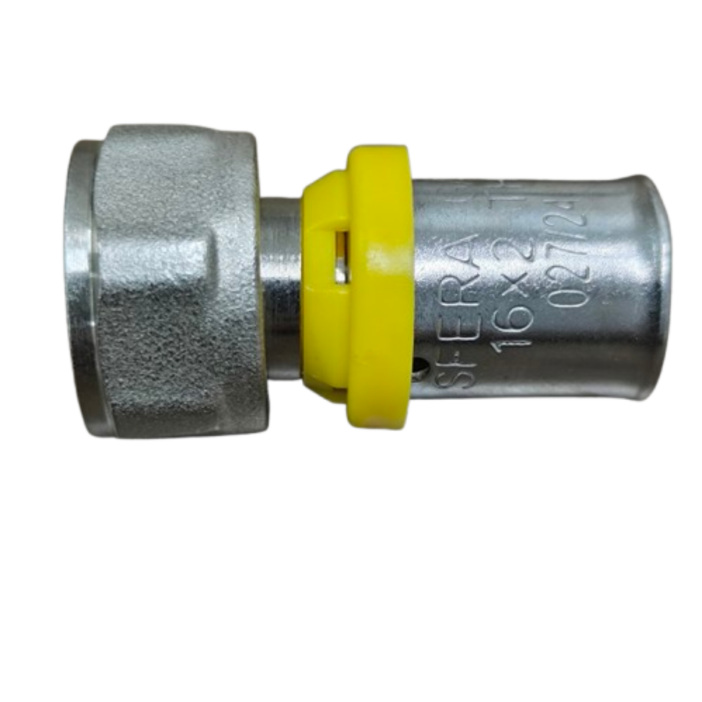 Conector Fêmea Móvel para Gás 16 mm x 1/2 Polegada Prensar Sfera - Imagem 4