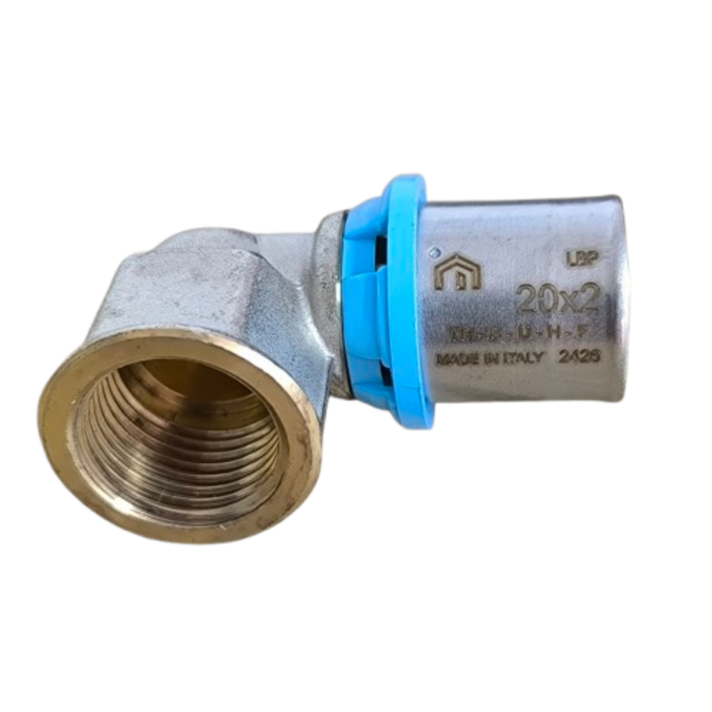 Cotovelo Fêmea Para Água 20 mm X 1/2 Polegada Prensar Emmeti - Imagem 3