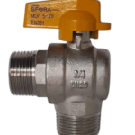 Válvula Esfera Angular para Gás Macho/Macho 3/4 Polegada Emmeti