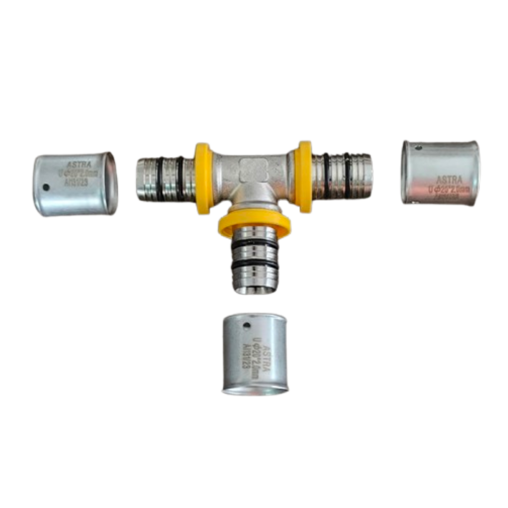 Tê Prensar para Gás 20 x 20 x 20 mm Astra - Imagem 2