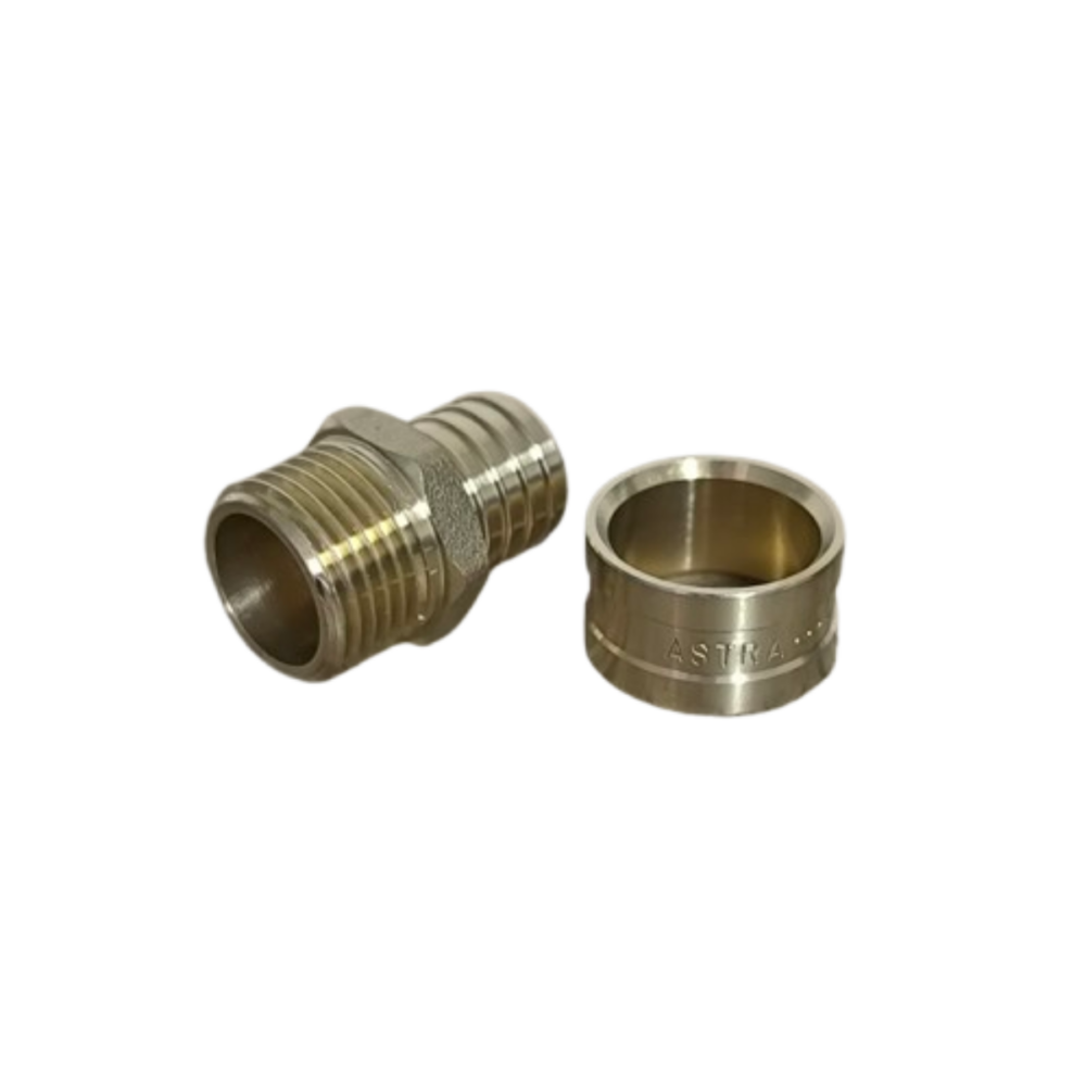 Conector Pex Água Fixa Macho 20 mm x 1/2 Polegada - Imagem 2