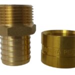 Conector Fixa Macho Pex Água 32 mm x 1 Polegada Emmeti