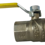 Válvula Esfera para Gás Fêmea/Fêmea Alavanca em Aço 1/2 Polegada Emmeti