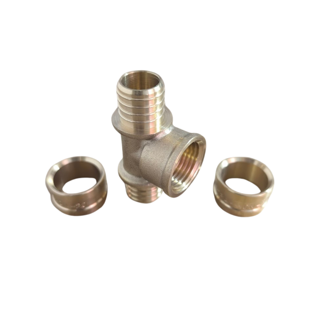 Tê Pex Água Rosca Central Fêmea 20mm x 1/2" x 20mm Astra - Imagem 3