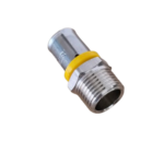 Conector Fixo Macho Gás 16mm x 1/2" Astra