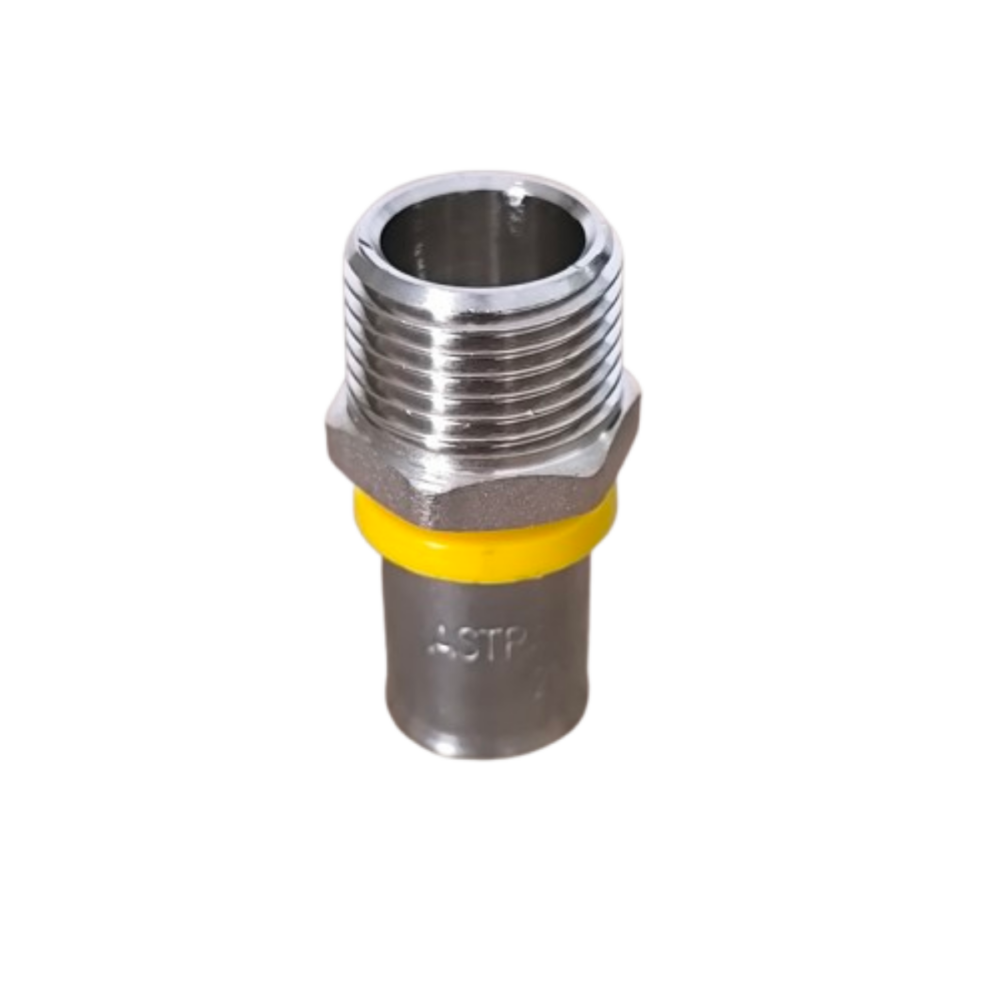 Conector Fixo Macho Gás 16mm x 1/2" Astra - Imagem 2