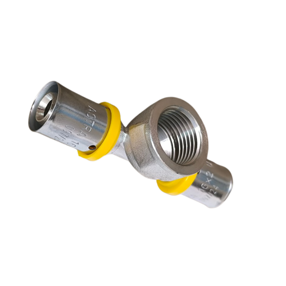 Tê Pex Gás Rosca Central Fêmea 16 mm x 1/2" x 16mm Astra - Imagem 3