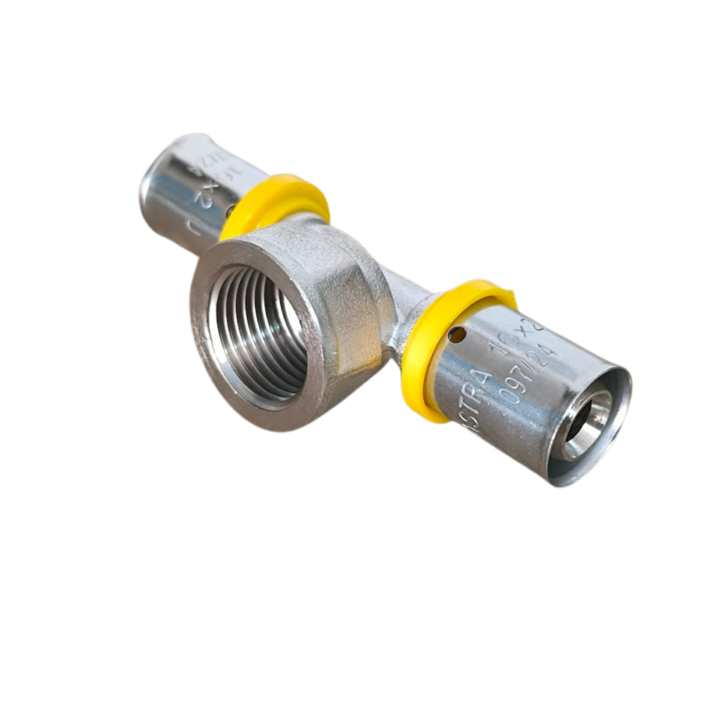 Tê Pex Gás Rosca Central Fêmea 16 mm x 1/2" x 16mm Astra - Imagem 6