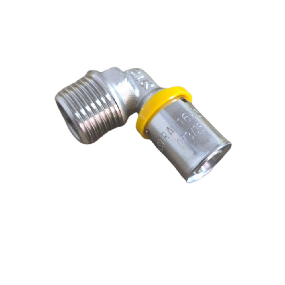 Cotovelo Pex Gás com Rosca Macho 1/2" x 16mm Astra - Imagem 2