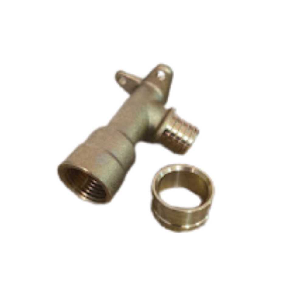 Cotovelo Pex Agua com Base Fixa Corpo Extra Longo 16mm x 1/2" - Imagem 3