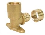 Cotovelo Pex Base Fixa Curto com Abas 16 mm x 1/2 Polegada Emmeti