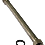 Engate Flexível em Aço Inox Macho/Fêmea 3/4 Polegada x 30 cm Emmeti