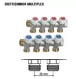 Distribuidor Multiplex 4 Pontos 3/4 Polegada Emmeti - Imagem 2