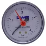 Manômetro Angular 1/4 Polegada x 63 mm 4 Bar Emmeti