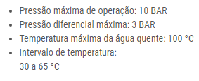 Válvula Misturadora Termostática para Água Sanitária de Instalação Solar 3/4 Polegada Fêmea Emmeti - Imagem 4