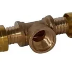 Tê Pex Rosca Central Fêmea 20 mm x 1/2 Polegada Emmeti