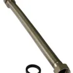 Engate Flexível em Aço Inox Macho/Fêmea 1/2 Polegada x 30 cm Emmeti