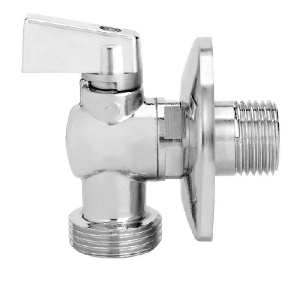 Válvula para Máquina de Lavar com Canopla 1/2 Polegada x 1/2 Polegada Emmeti - Imagem 1