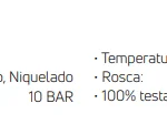 Válvula Esfera Fêmea/Fêmea Alavanca em Aço 1/4 Polegada Emmeti