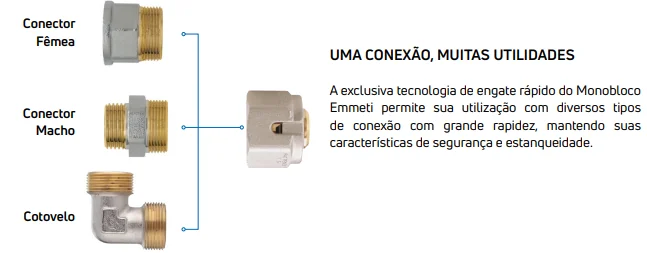 Tê Macho Roscar 16/20 mm x 3/4 Polegada Emmeti - Imagem 2