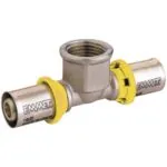 Tê Fêmea para Gás 16 mm x 1/2 Polegada Prensar Emmeti