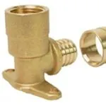 Cotovelo Pex Base Fixa Curto com Abas 16 mm x 1/2 Polegada Emmeti