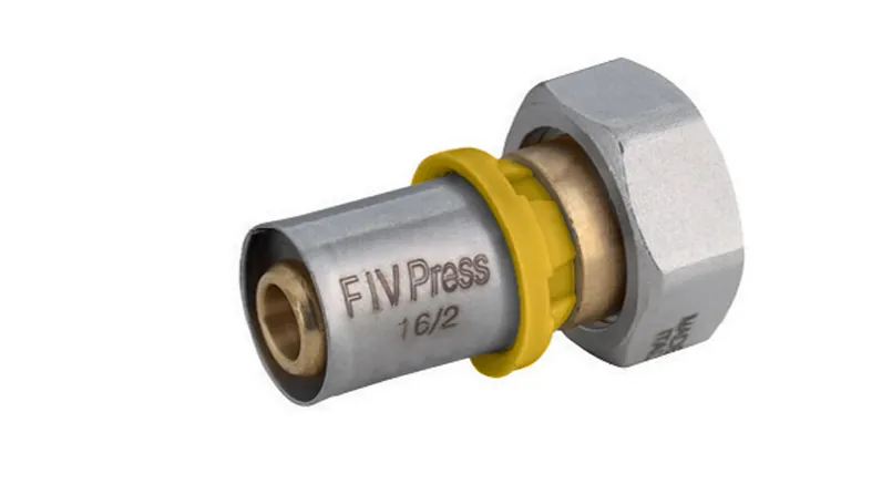 Conector Fêmea Móvel para Gás 20 mm X 1/2 Polegada Prensar Emmeti - Imagem 2