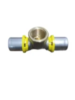 Tê Fêmea para Gás 20 mm X 1/2 Polegada Prensar Emmeti