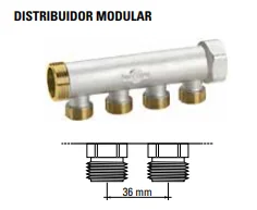 Distribuidor Modular 2 Pontos 1 Polegada Emmeti - Imagem 2