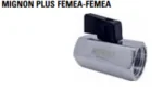 Válvula Esfera Micro Fêmea/Fêmea 3/8 Polegada Água/Ar Sfera Emmeti
